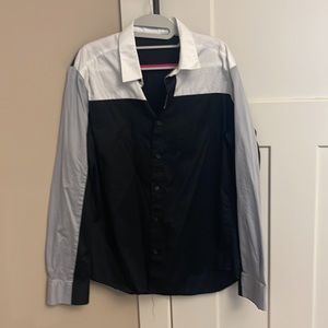 Viola black/light gray/white colorblock sportshirt